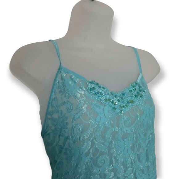 Cinema Etoile Vintage Lace Chemise and G String Set sz M - Picture 3 of 7